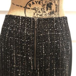 LOFT Black SPARKLE shirt -fantastic festive detail